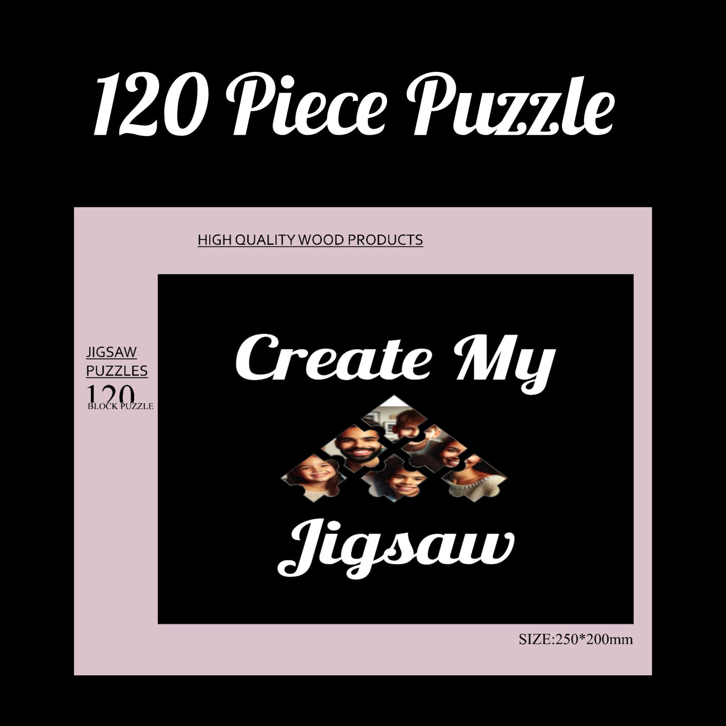 Custom 120 Piece Jigsaw Puzzle